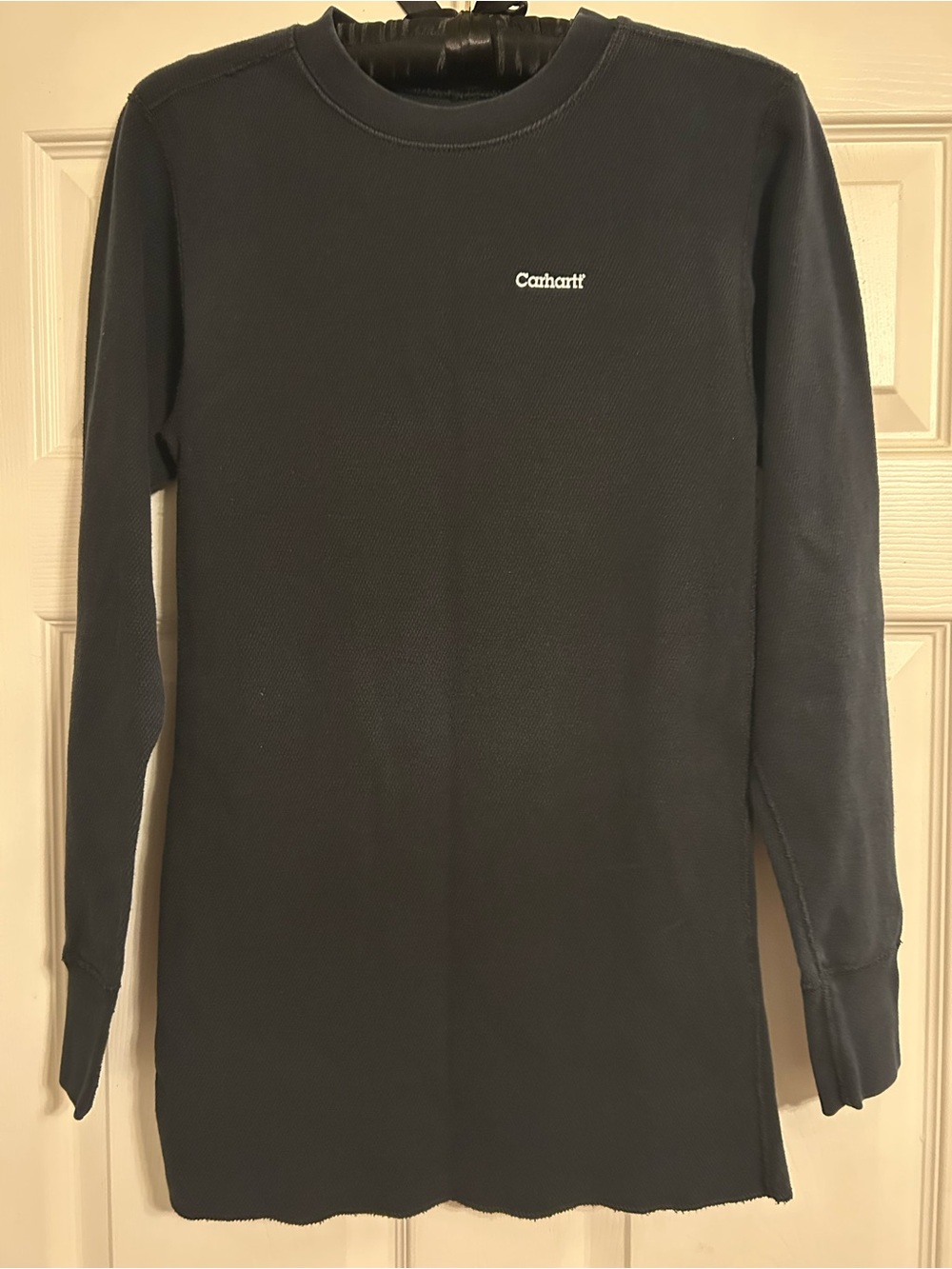 Vintage Carhartt Black Long Sleeve Ribbed Layer Shirt Fitted Medium